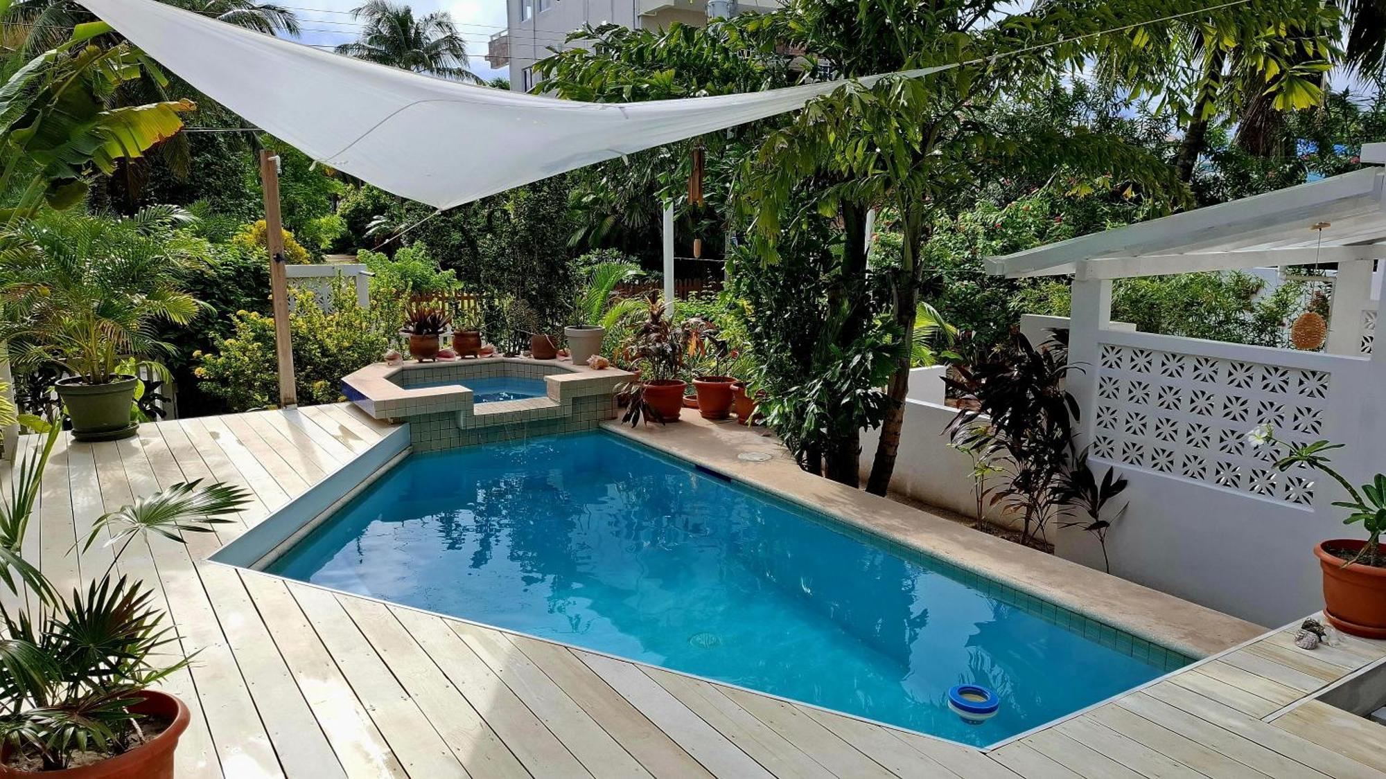 Amanda'S Place Casa Amancer - Sea View, Pool And Tropical Garden Caye Caulker Exterior foto
